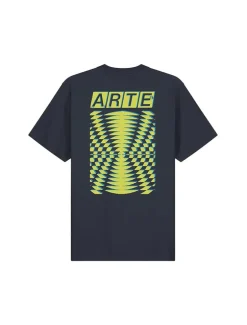 Arte Antwerp Abstract Back Print T-Shirt Navy