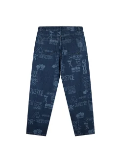 Arte Antwerp Art Saves Pants Denim Blue Bleach