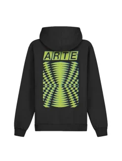 Arte Antwerp Back Abstract Hoodie Black