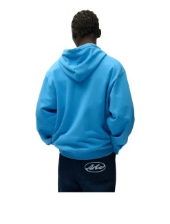 Arte Antwerp Circle Logo Zip Hoodie Blue
