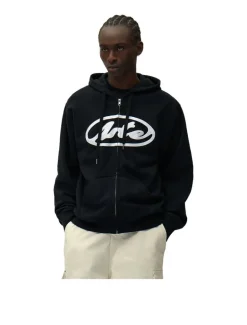 Arte Antwerp Circle Logo Zip Hoodie Black