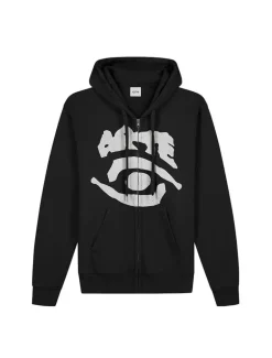Arte Antwerp Eye Front Zip Hoodie Black