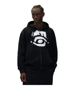 Arte Antwerp Eye Front Zip Hoodie Black