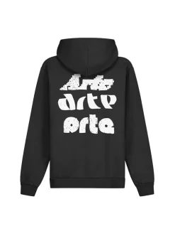 Arte Antwerp Multi Arte Print Hoodie Black