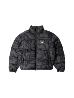 By Parra Broken ftp Puffer Jacket Black
