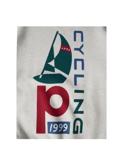 By Parra Sail Bike Crew Neck Sweatshirt Heather Grey