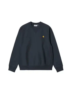 Carhartt WIP American Script Sweat Deep Night