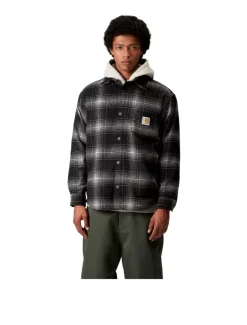 Carhartt WIP Brennan Shirt Jac Brennan Check Black Wax