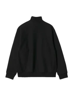 Carhartt WIP Half Zip American Script Sweat Black