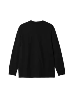 Carhartt WIP L/S American Script T-Shirt Black