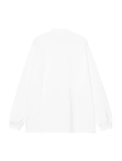 Carhartt WIP L/S Script Mockneck T-Shirt White