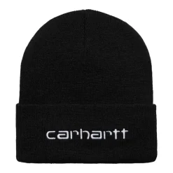 Carhartt WIP Script Beanie Black White