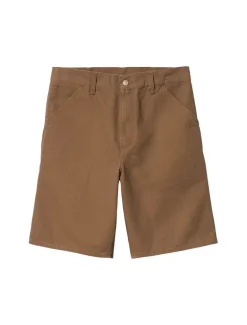 Carhartt WIP Single Knee Short Hamilton Brown Rinsed