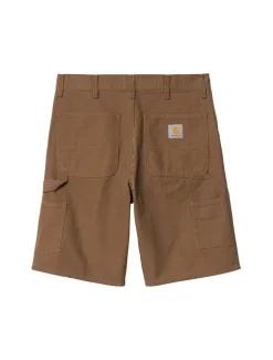 Carhartt WIP Single Knee Short Hamilton Brown Rinsed