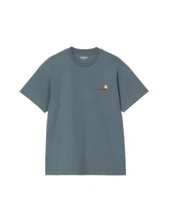 Carhartt WIP S/S American Script T-Shirt Office Blue