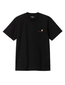 Carhartt WIP S/S American Script T-Shirt Black