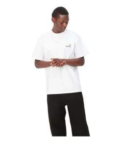 Carhartt WIP S/S American Script T-Shirt White