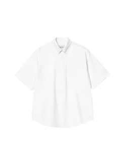 Carhartt WIP S/S Braxton Shirt White White