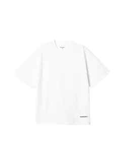 Carhartt WIP S/S Link Script T-Shirt White Black