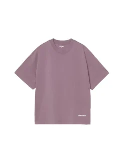 Carhartt WIP S/S Link Script T-Shirt Phlox White