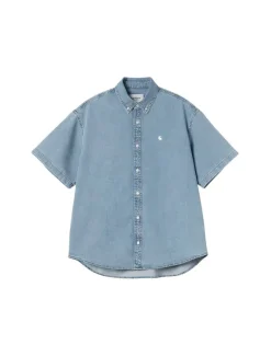 Carhartt WIP S/S Lucas Shirt Blue Bleached