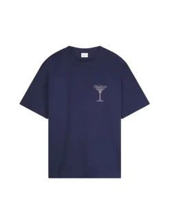 Filling Pieces Champagne T-Shirt Maritime Blue