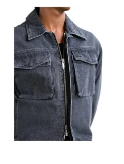 Filling Pieces Denim Jacket Washed Black