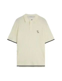 Filling Pieces Fine Knit Polo Antique White