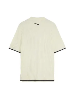 Filling Pieces Fine Knit Polo Antique White