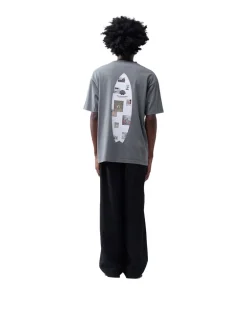 New Amsterdam Surf Association Surf Zine Tee Shark Green