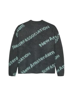 New Amsterdam Surf Association Jacquard Knit Shark Green Teal