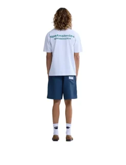 New Amsterdam Surf Association Logo Tee White Sea Green