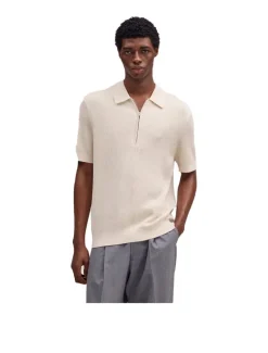 NN. 07 Hansie SS Half Zip Polo Ivory