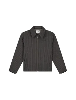 OLAF Checked Padded Coach Jacket Hot Fudge