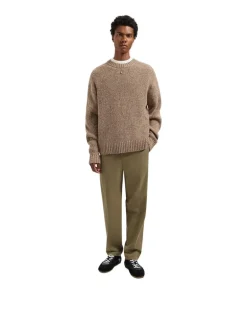 OLAF Essential Melange Knitted Crewneck Foxtrot