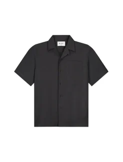 OLAF Linen Blend SS Shirt Charcoal