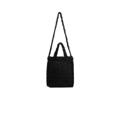 OLAF Mini Crochet Tote Bag Black