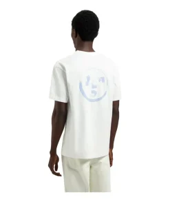 OLAF Olaf Brushstroke Face Tee Optical White