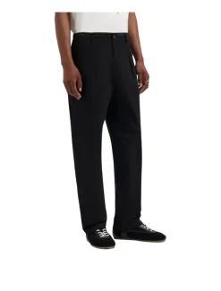 OLAF Regular Pleated Pant Black