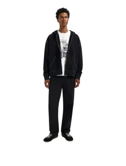 OLAF Regular Pleated Pant Black