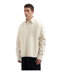 OLAF Textured Boxy Shirt Off White
