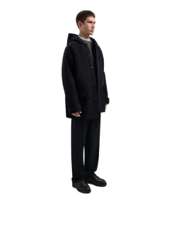 OLAF Wool Duffel Jacket Navy