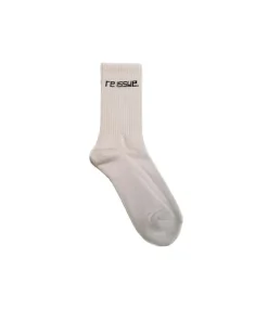 Reissue Logo Sports Socks White Black
