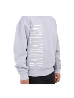 Sabbatical Logo Crewneck Heather Grey