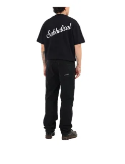 Sabbatical Script Logo T-Shirt Black
